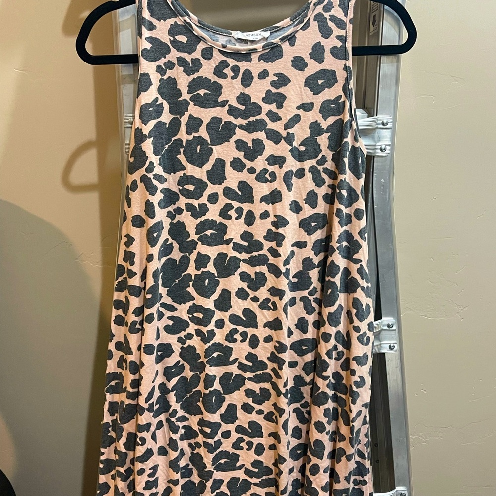 Leopard tank dress